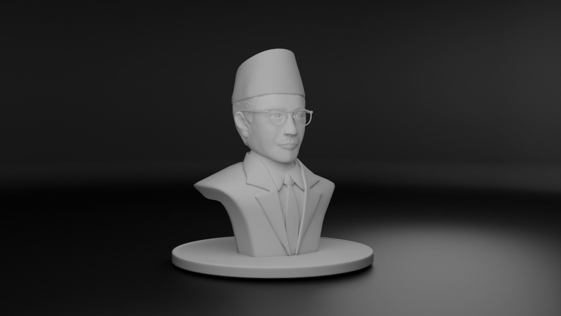 Mohammad Natsir 3D model_1
