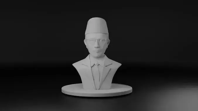Mohammad Natsir 3D model