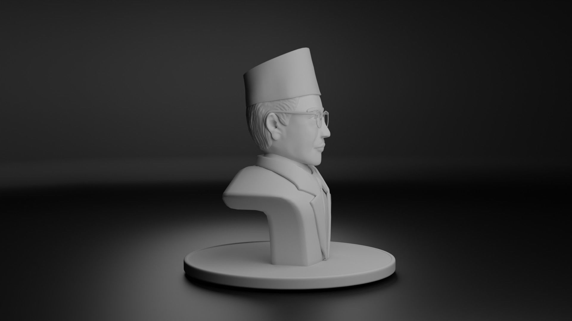 Mohammad Natsir 3D model_2