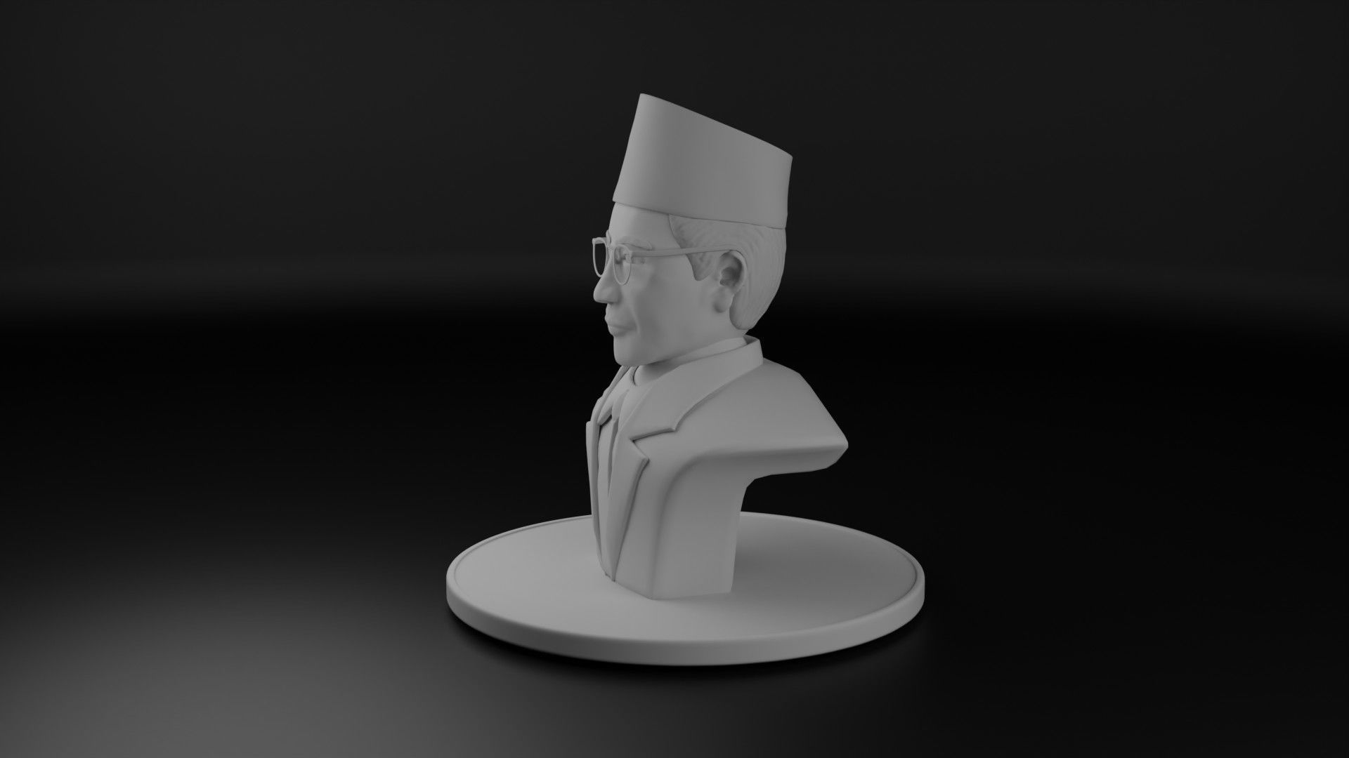 Mohammad Natsir 3D model_7