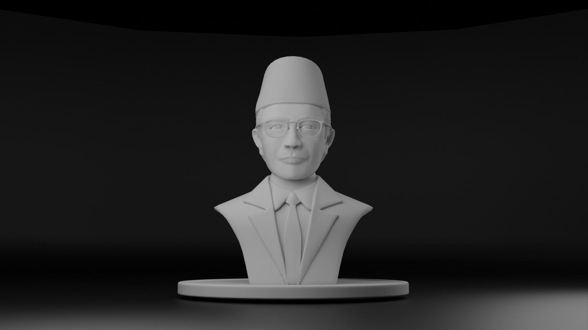 Mohammad Natsir 3D model_10