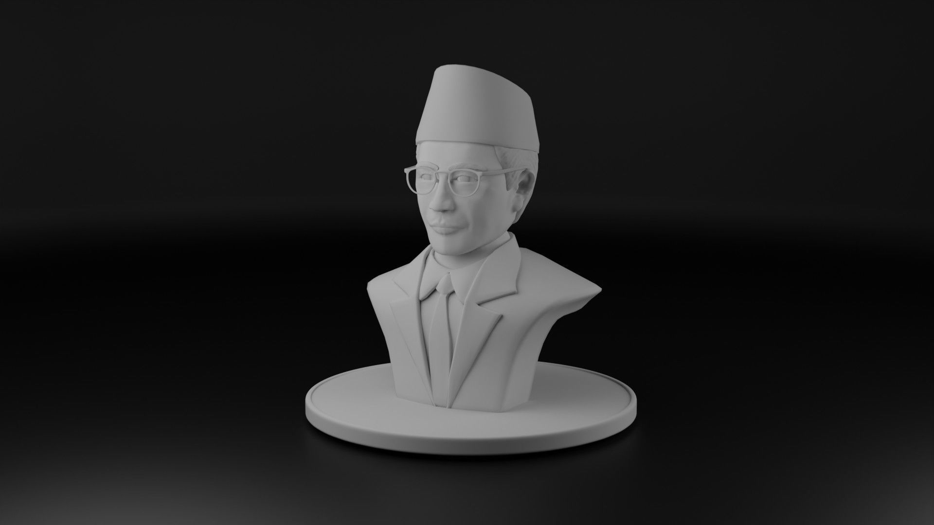 Mohammad Natsir 3D model_8