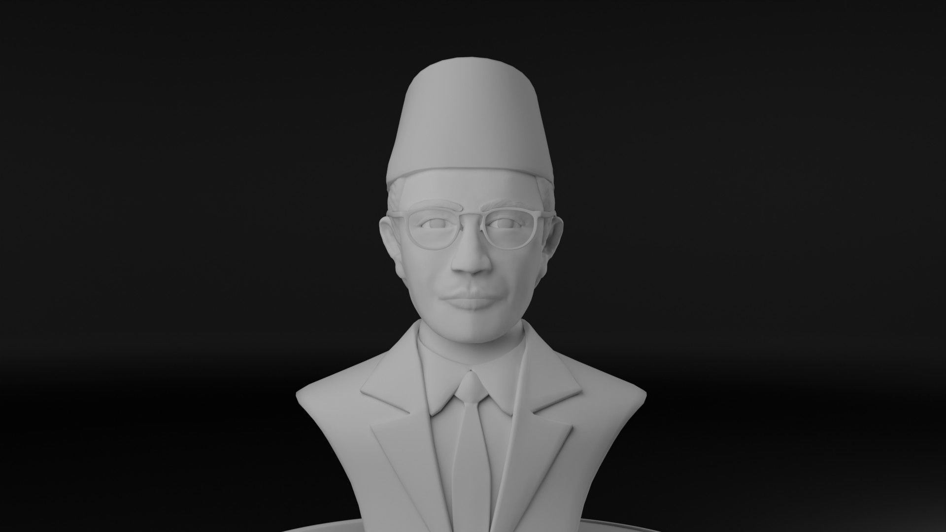 Mohammad Natsir 3D model_11