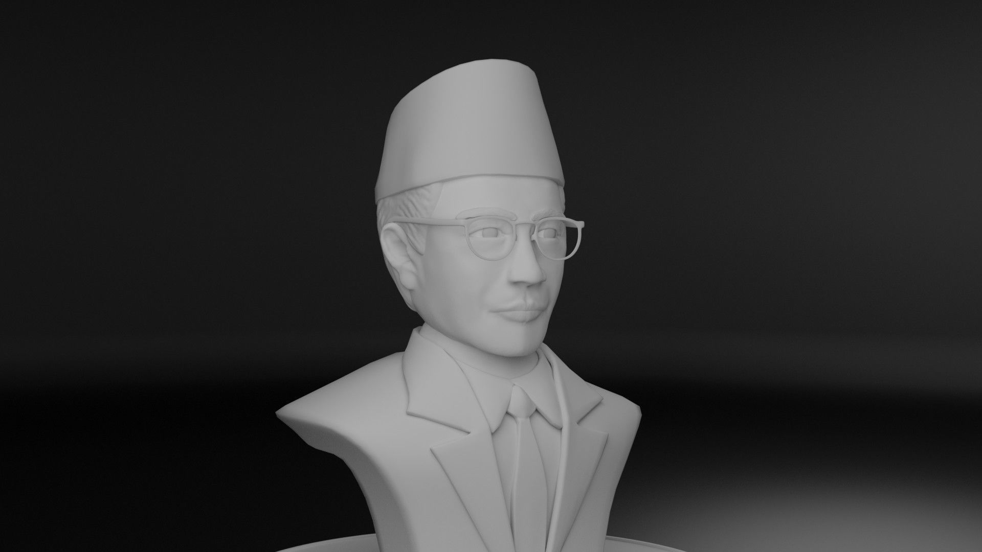 Mohammad Natsir 3D model_12