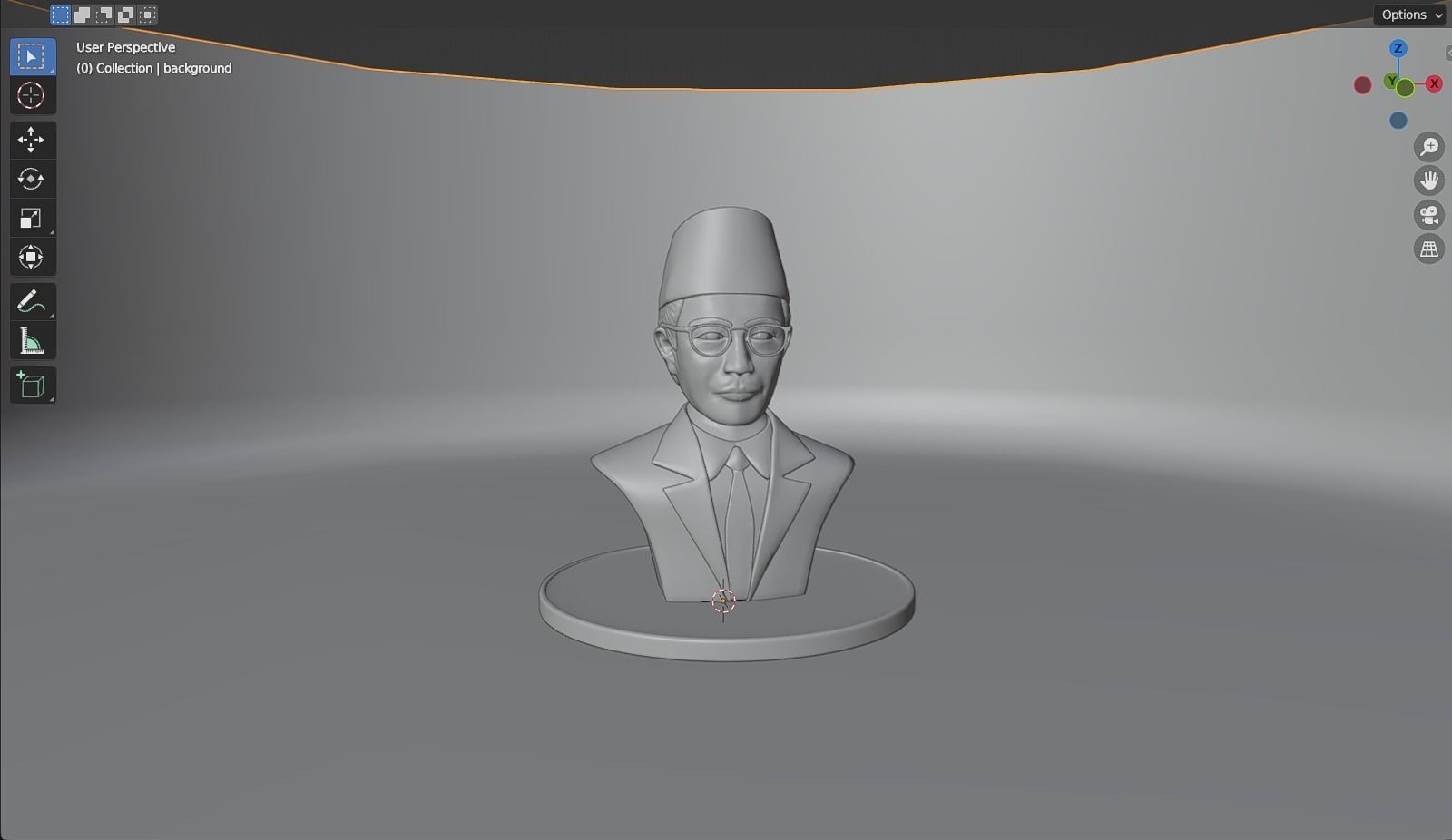 Mohammad Natsir 3D model_13