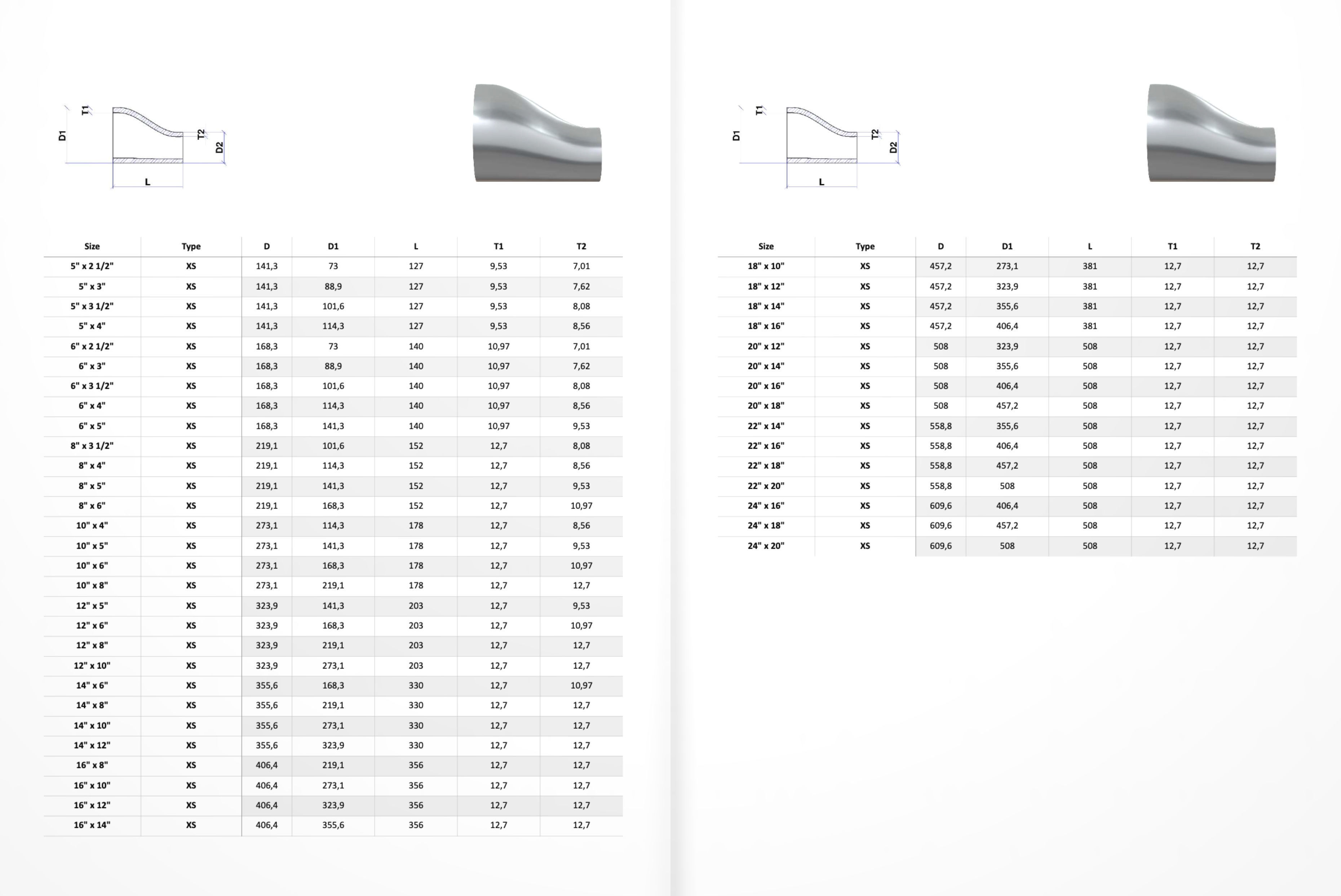 ASME Butt Weld Fittings - 700 Files CAD Collection 3D model_7