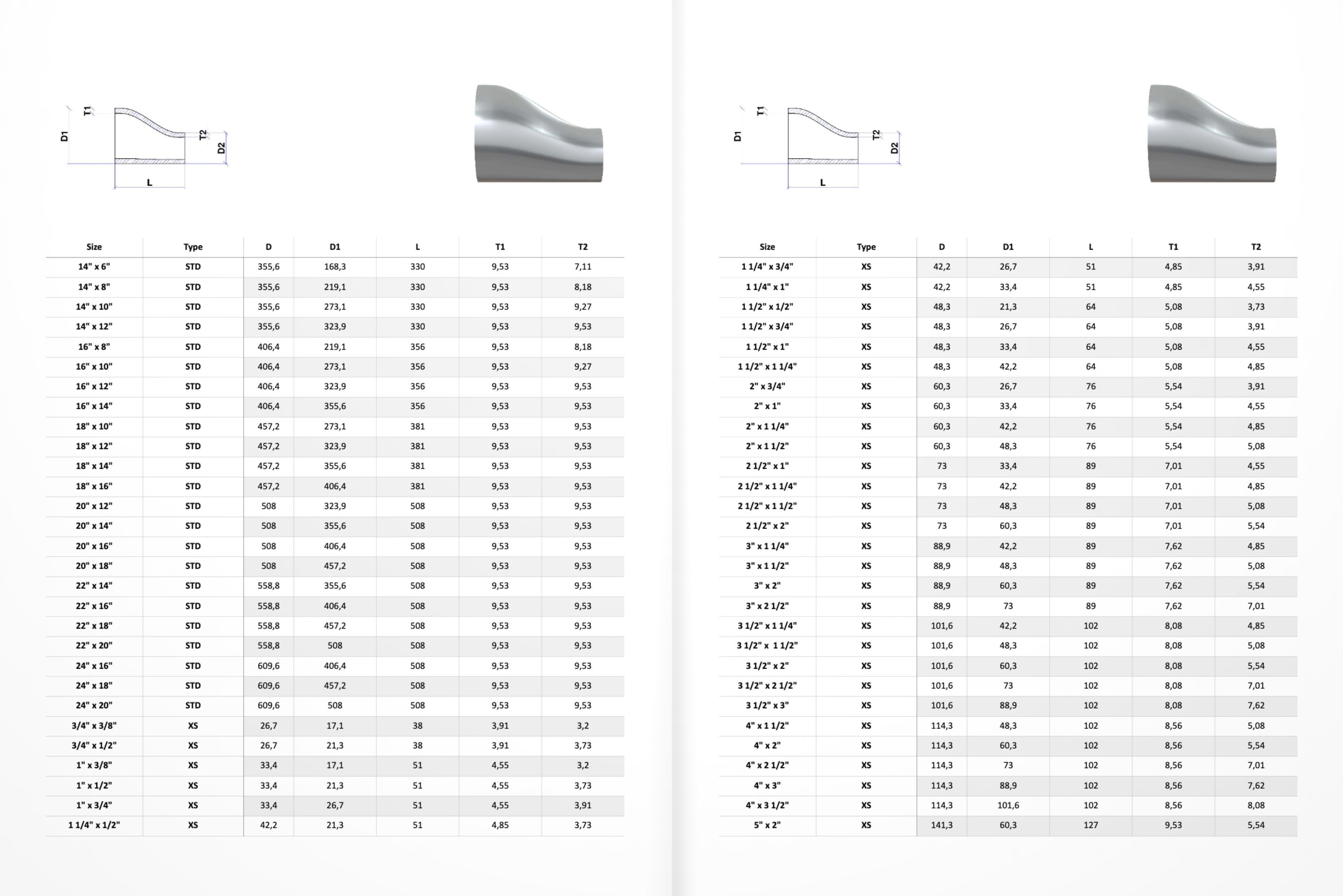 ASME Butt Weld Fittings - 700 Files CAD Collection 3D model_6