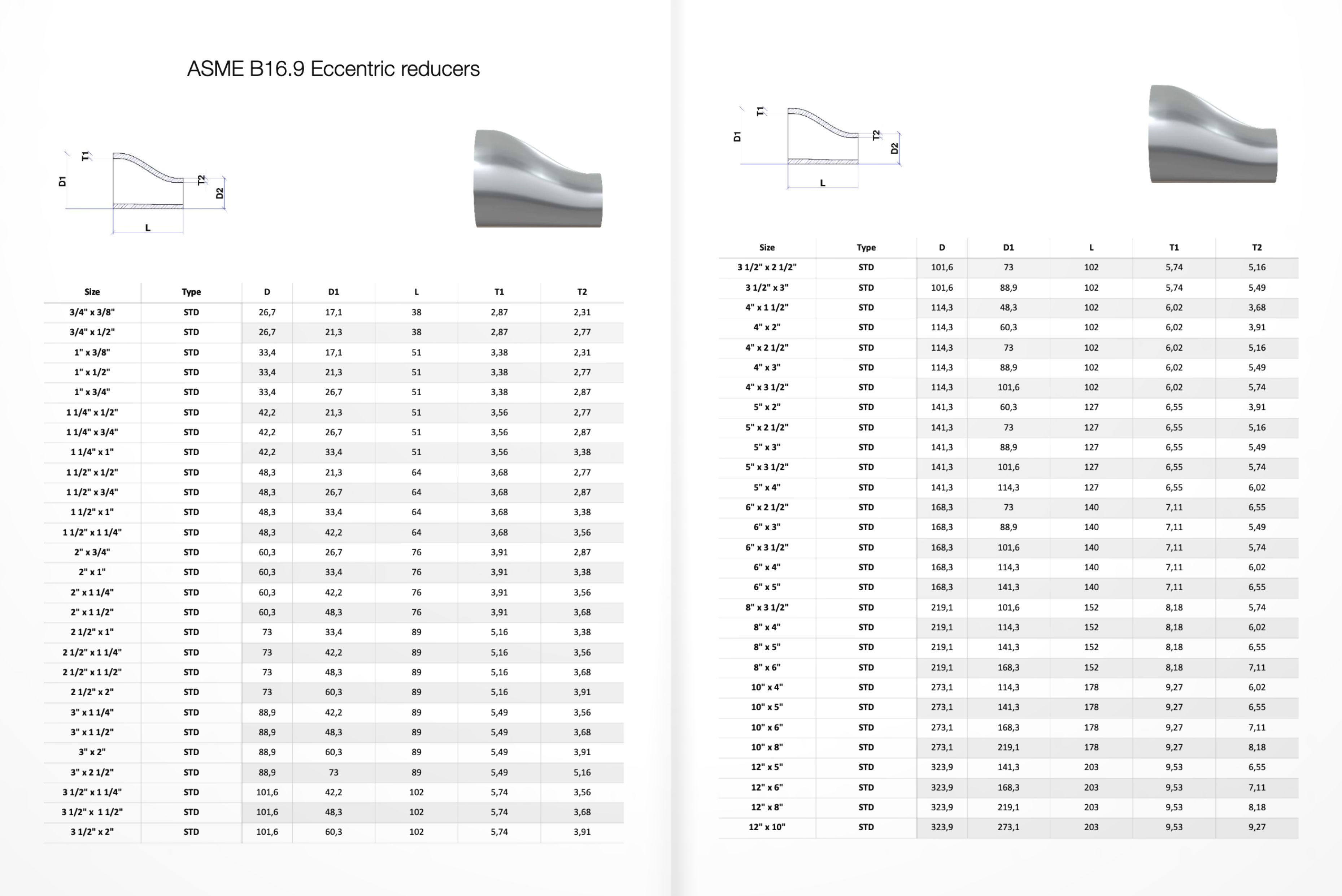 ASME Butt Weld Fittings - 700 Files CAD Collection 3D model_5