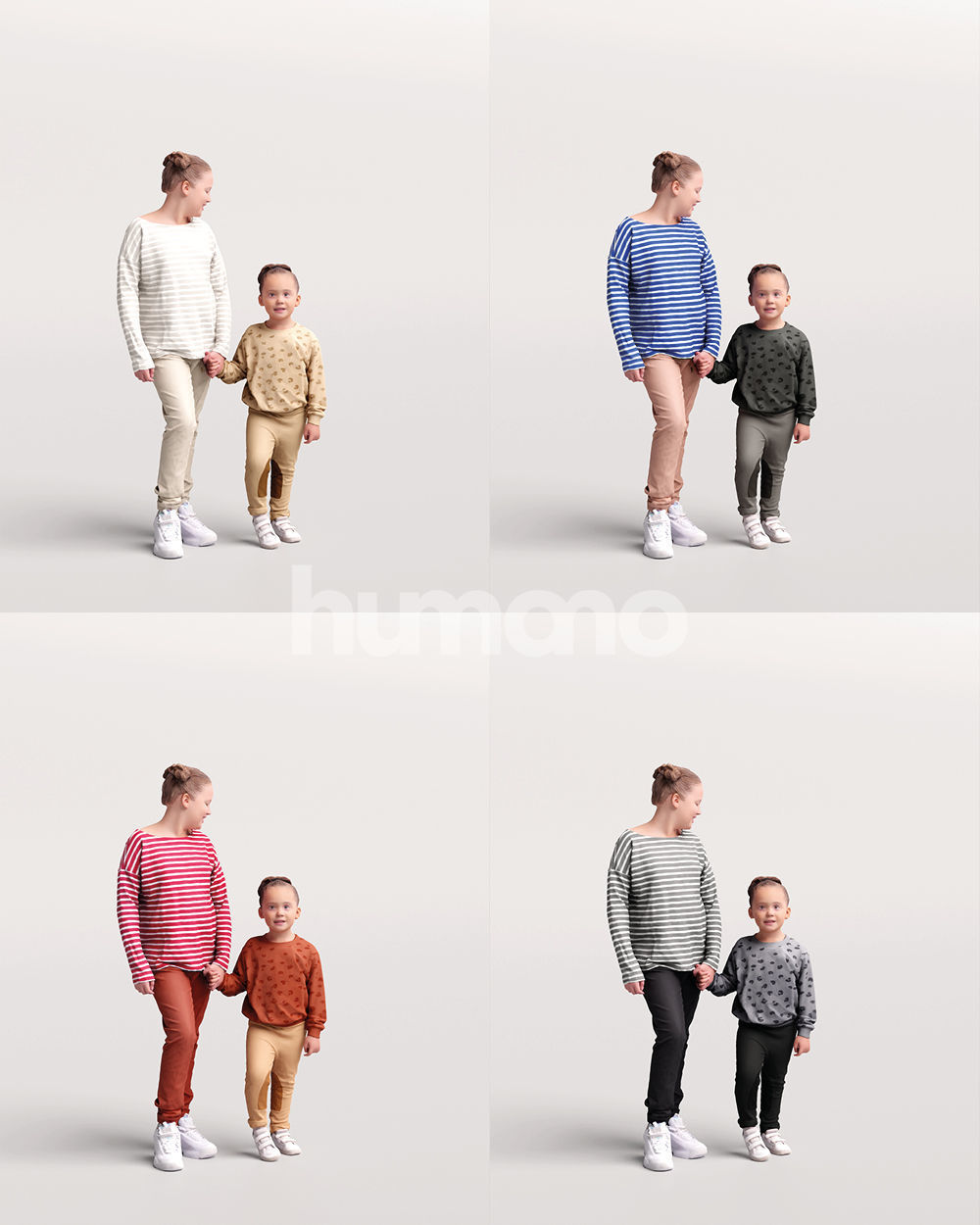 Humano 12-Collection 2307 - CASUAL PEOPLE MIX 02-12 x 3D models  3D model_13