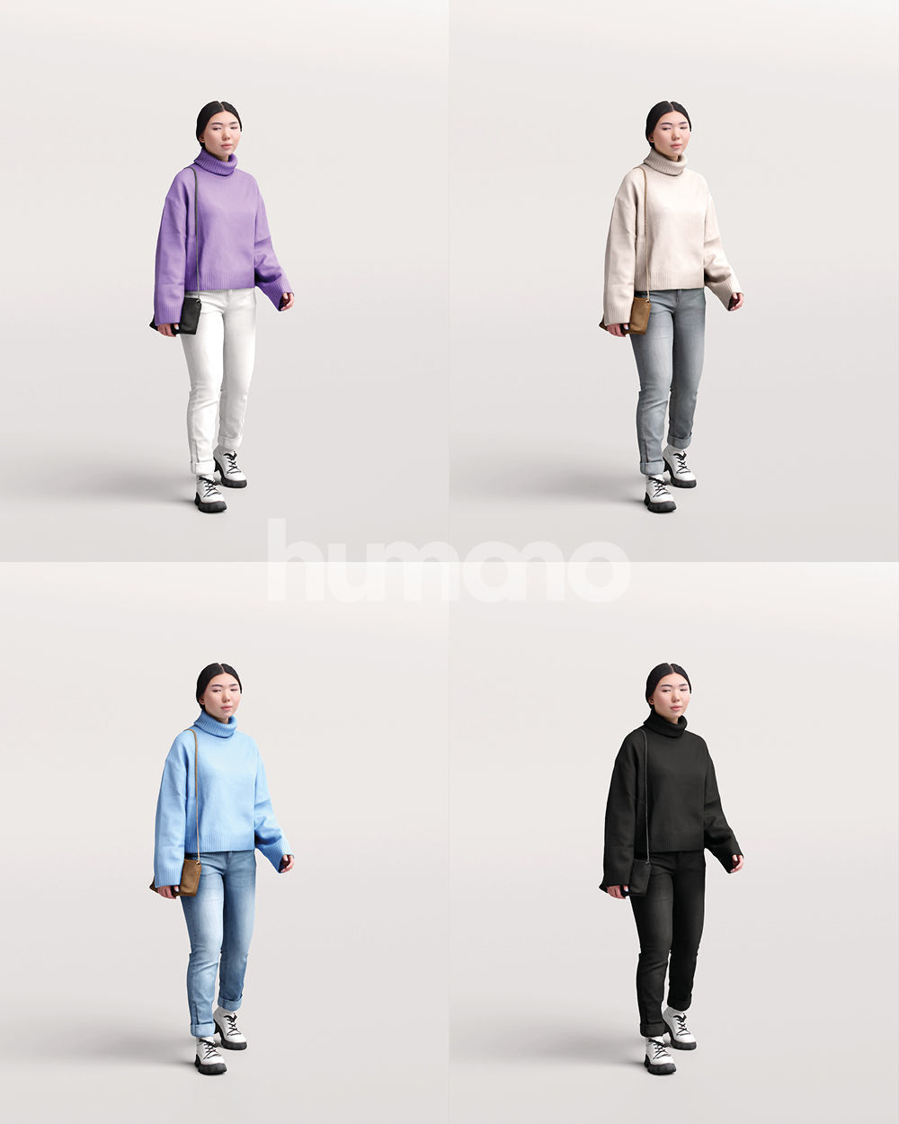 Humano 12-Collection 2307 - CASUAL PEOPLE MIX 02-12 x 3D models  3D model_22