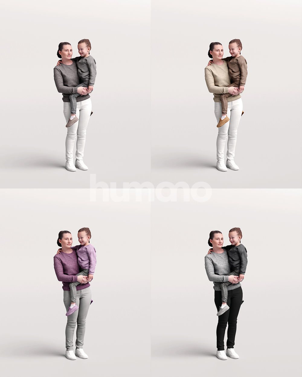 Humano 12-Collection 2307 - CASUAL PEOPLE MIX 02-12 x 3D models  3D model_14
