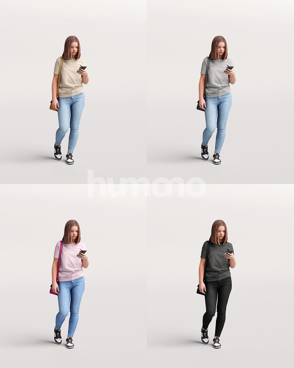 Humano 12-Collection 2307 - CASUAL PEOPLE MIX 02-12 x 3D models  3D model_20