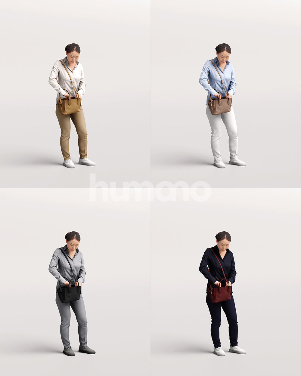 Humano 12-Collection 2307 - CASUAL PEOPLE MIX 02-12 x 3D models  3D model_16