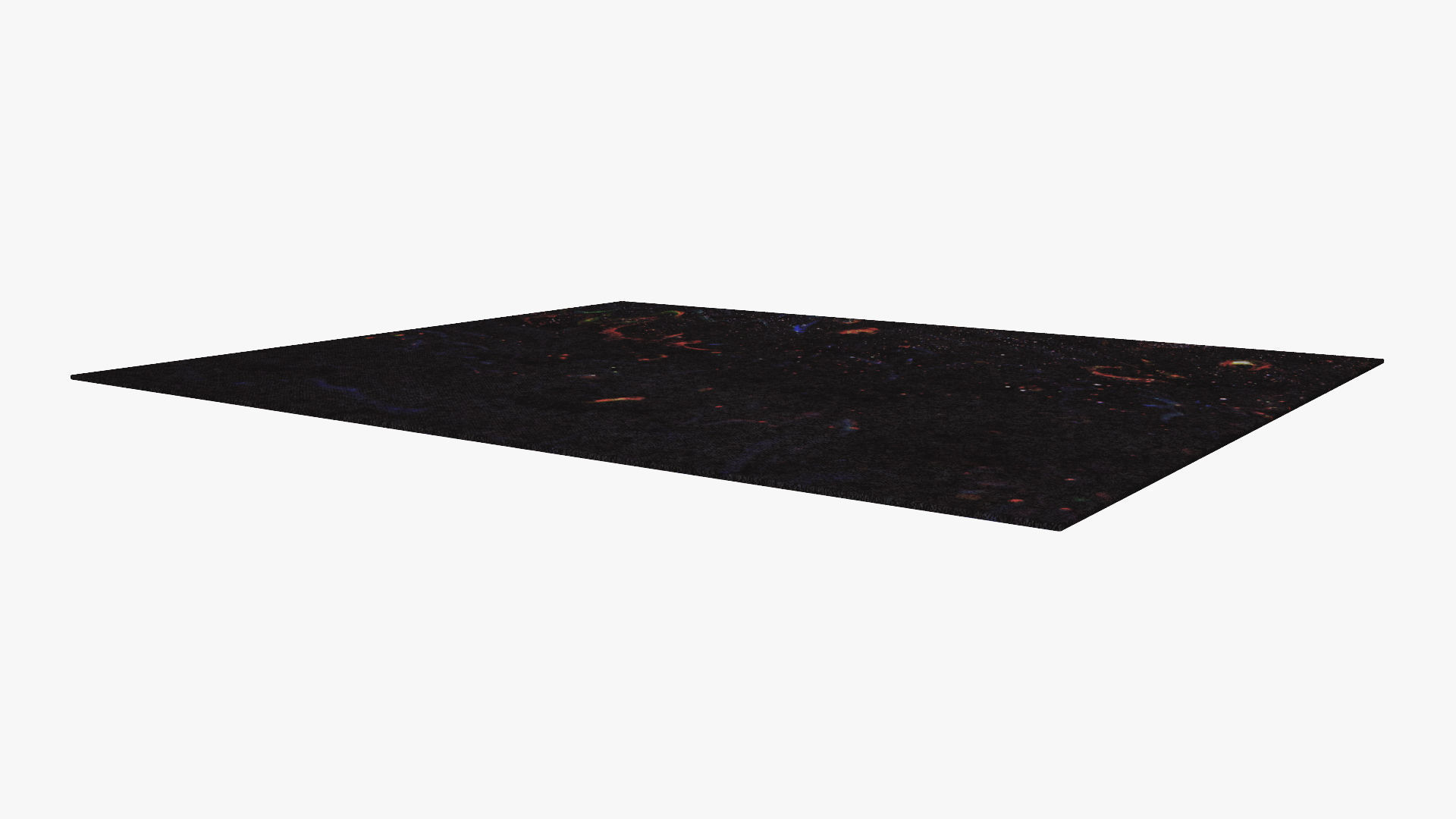 Rug carpet Low-poly 3D model_3
