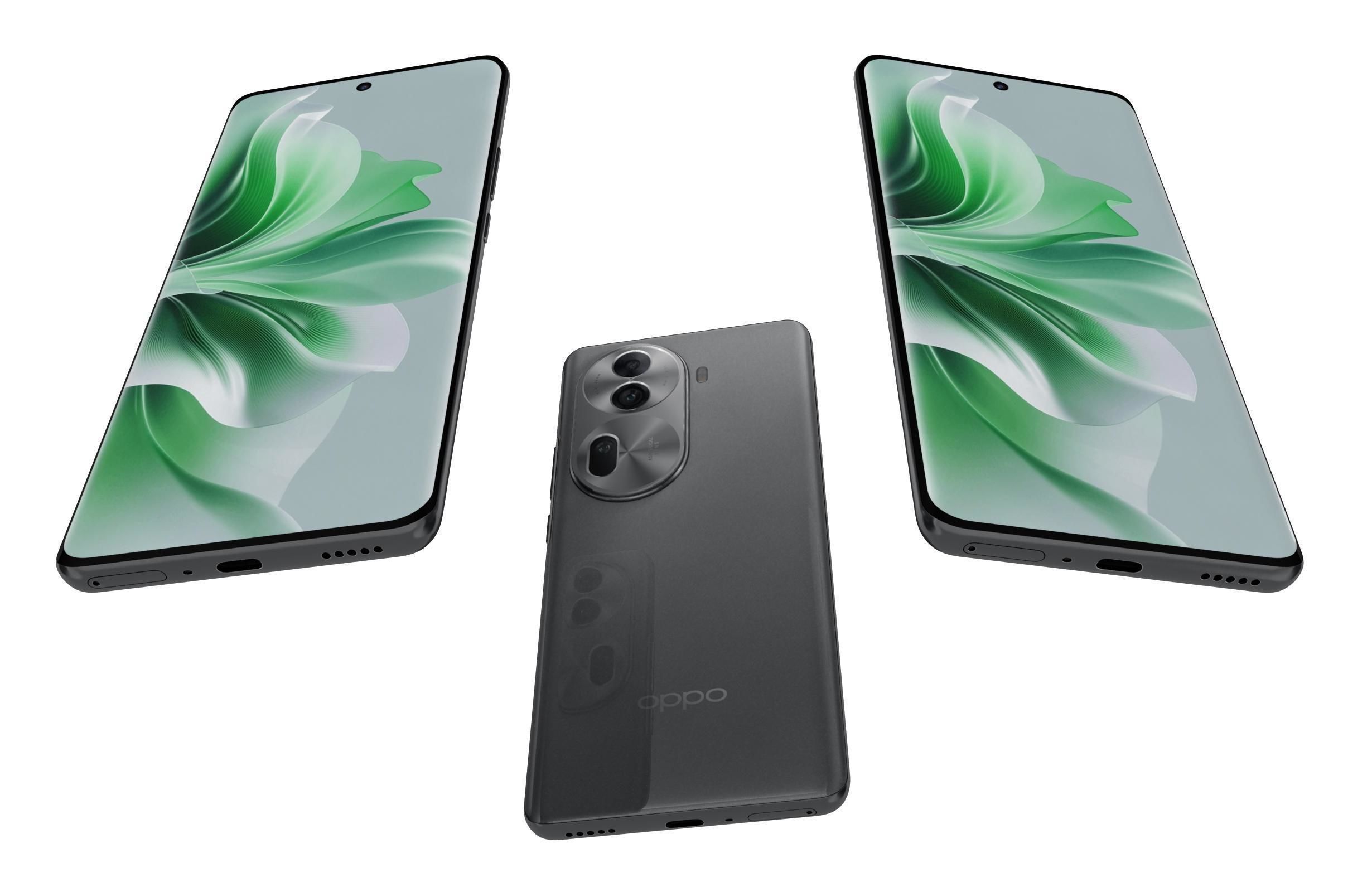 Oppo Reno11 Black 3D model_2