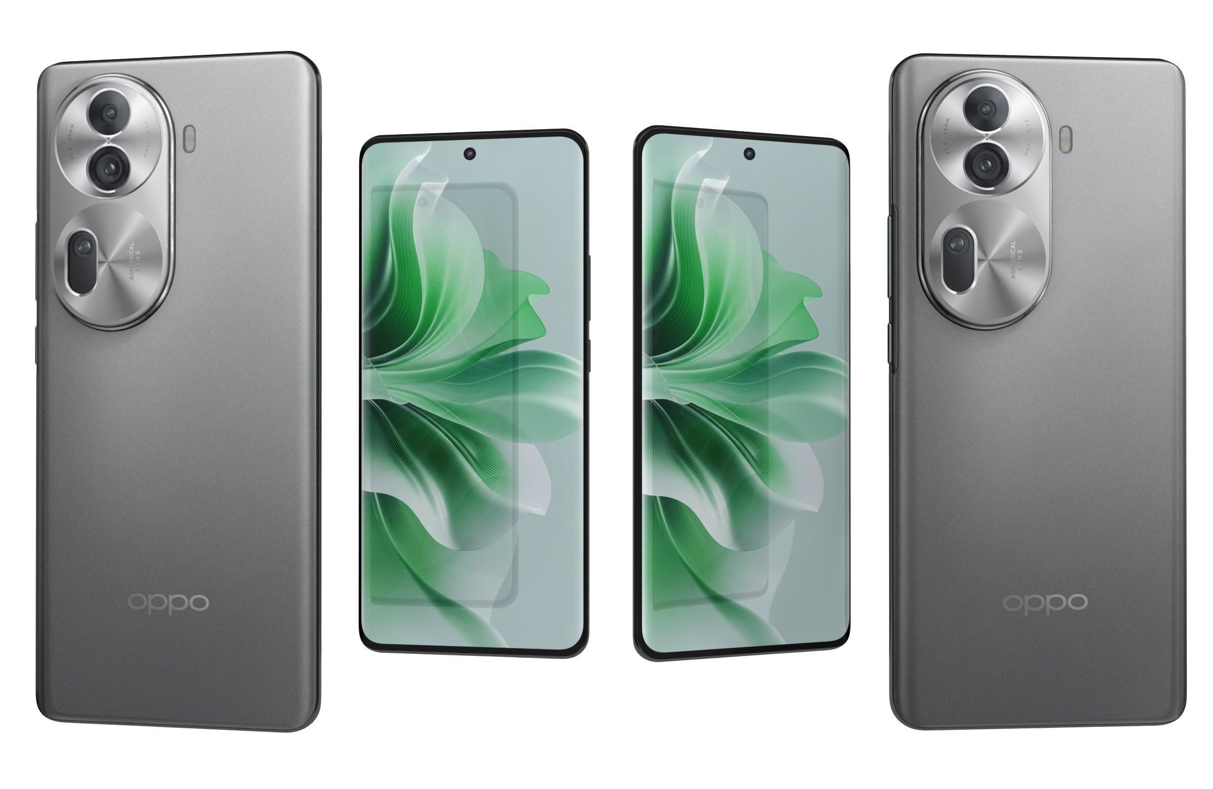 Oppo Reno11 Black 3D model_3