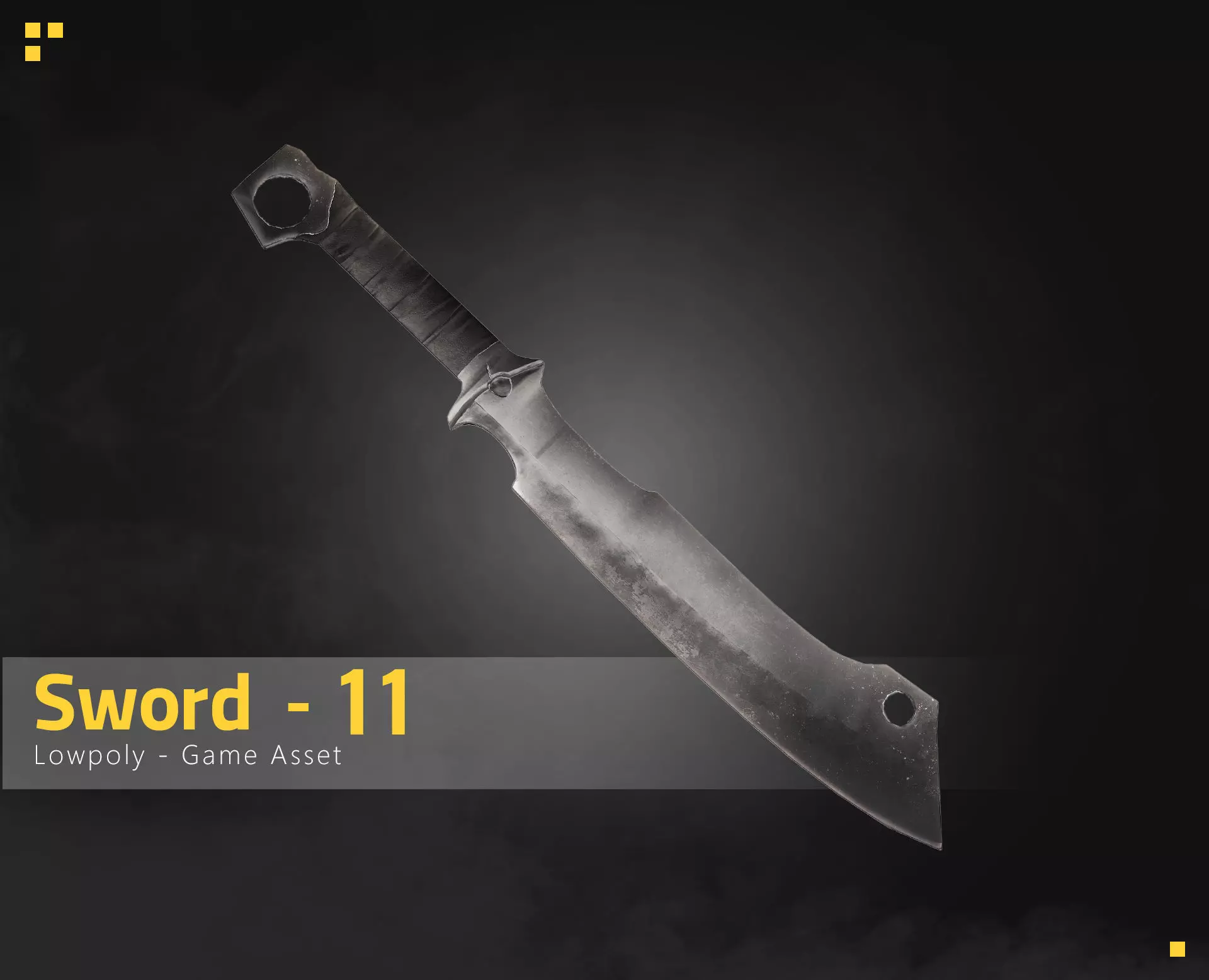 Sowrd-11 Low-poly 3D model_0