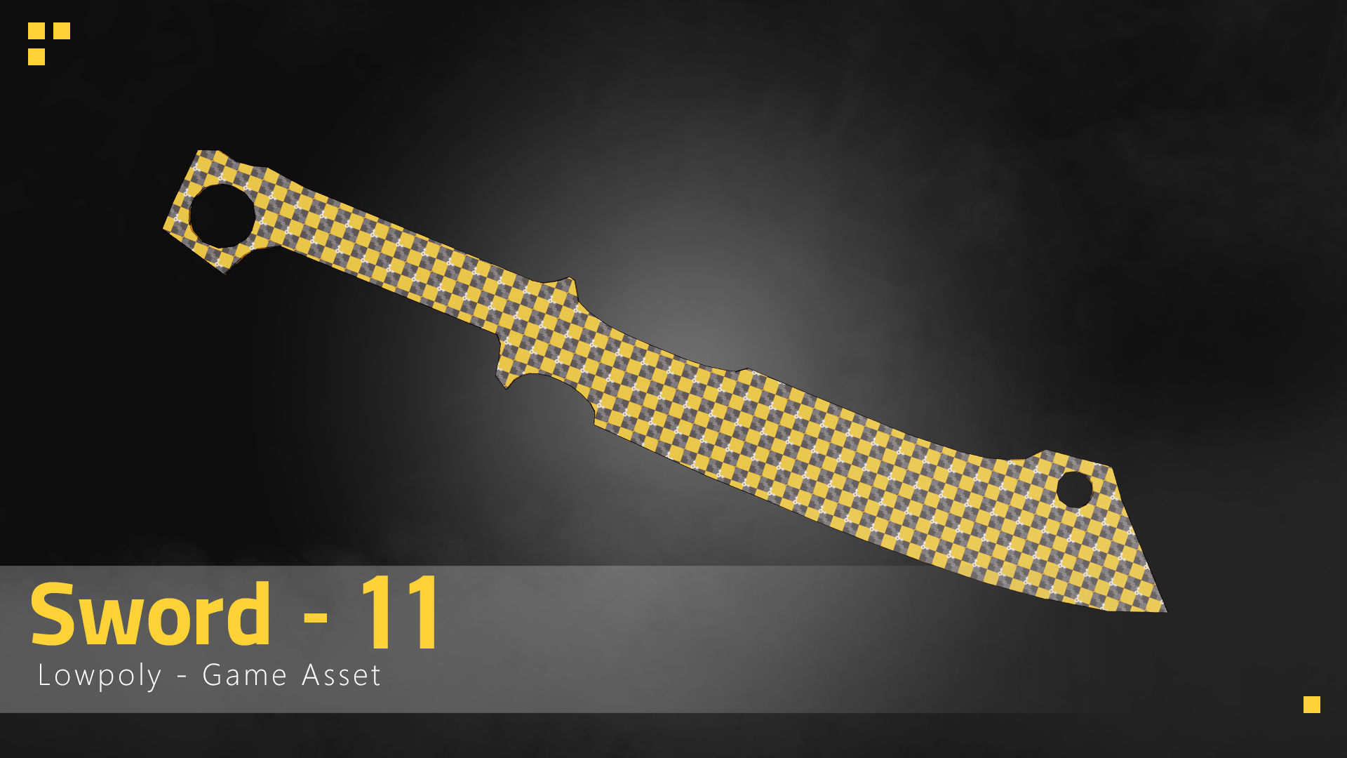 Sowrd-11 Low-poly 3D model_1