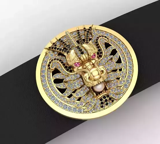 Dragon belt with diamond