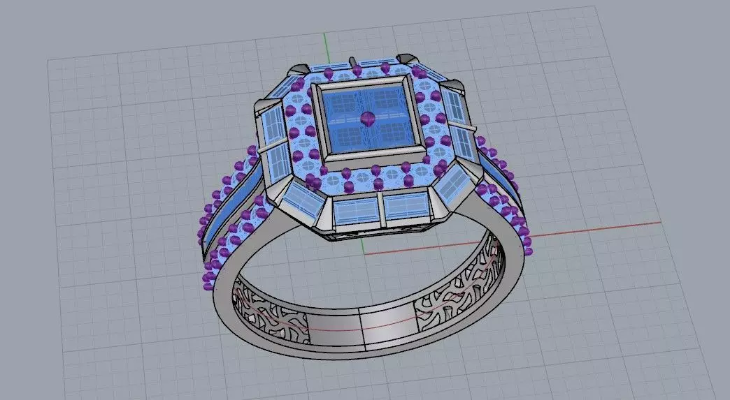 women jewelry ring 3D print model