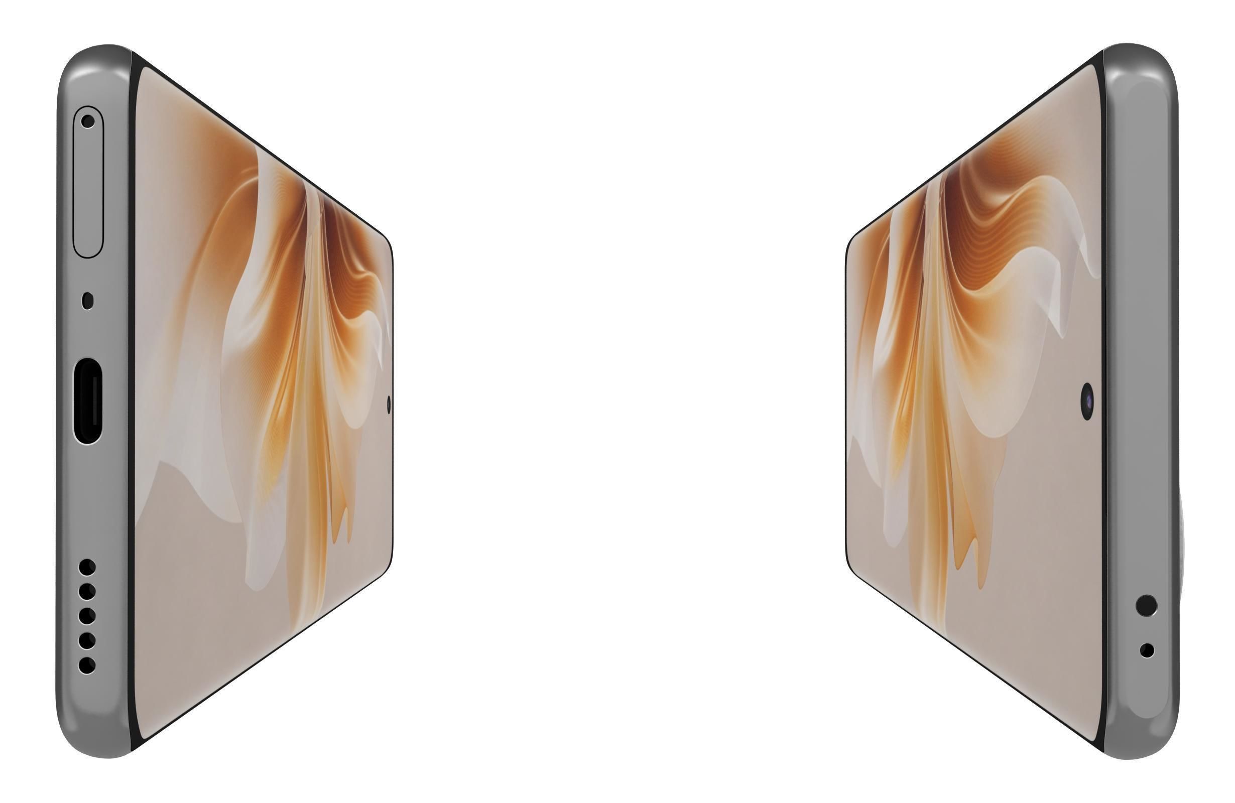 Oppo Reno 11 White 3D model_8