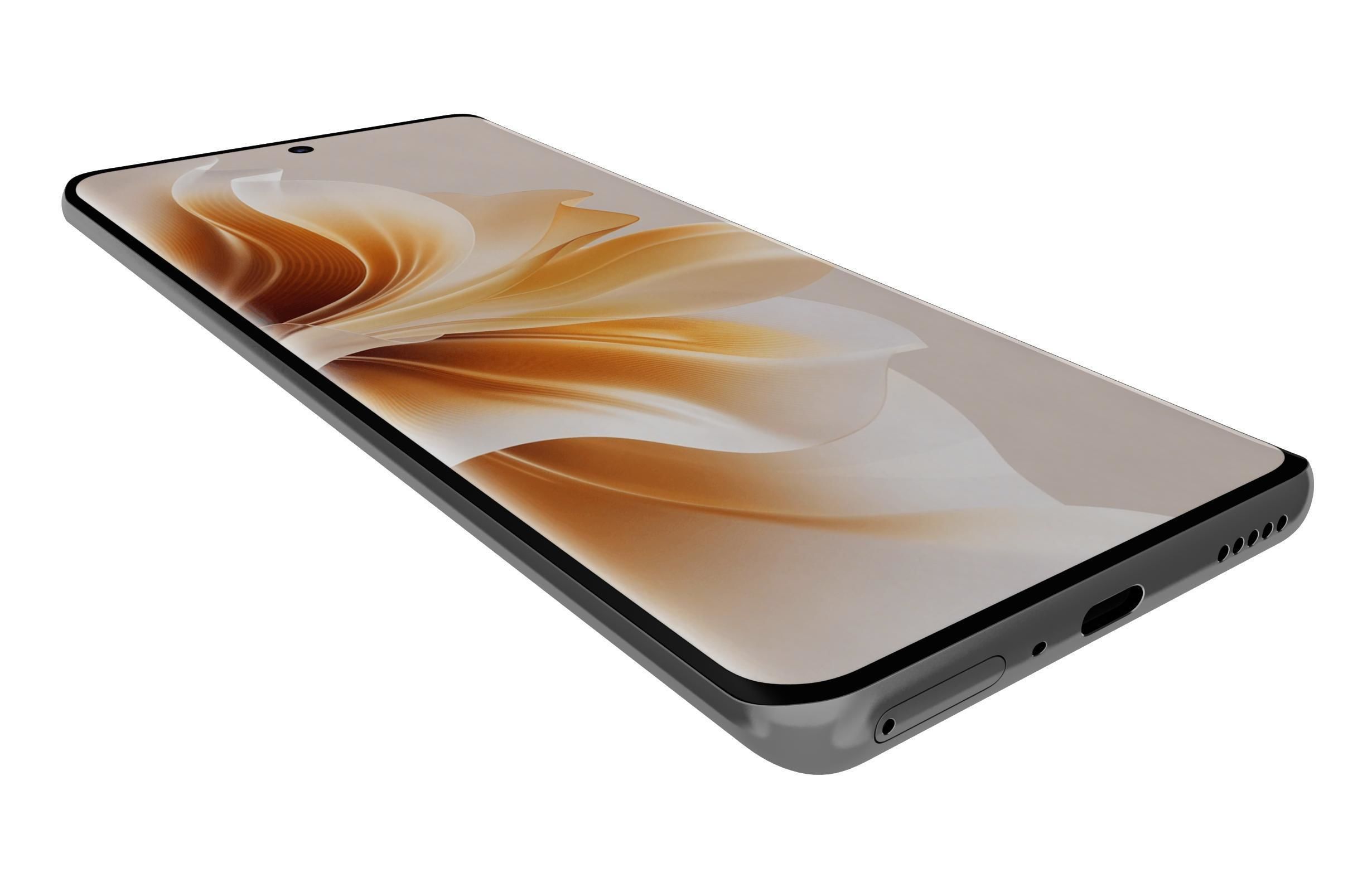 Oppo Reno 11 White 3D model_12
