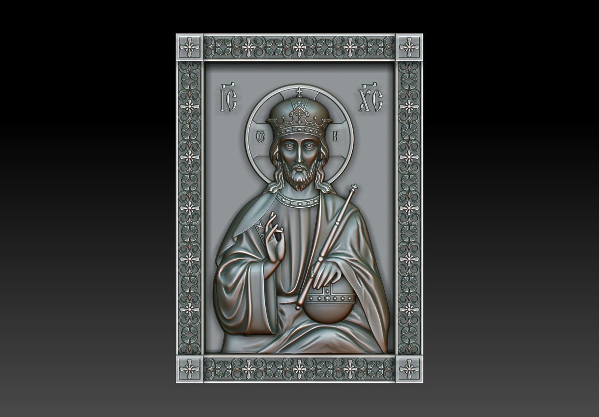 Christ Pantocrator 3D model_9