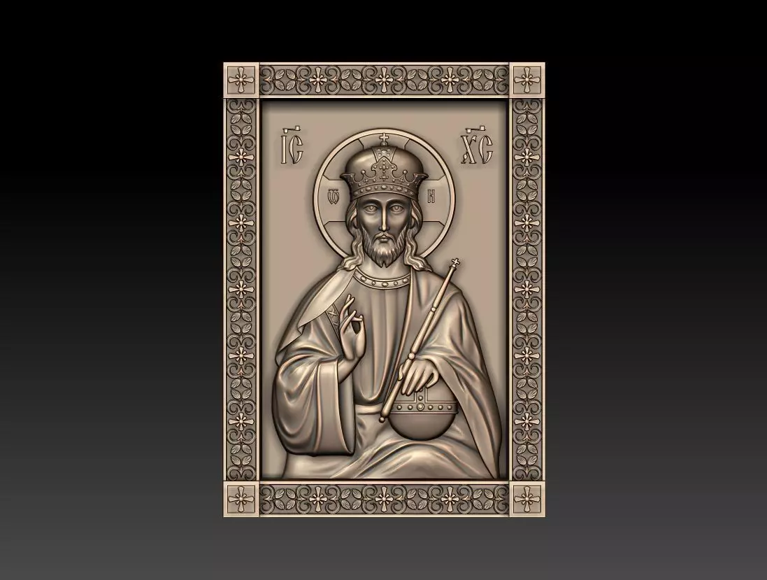Christ Pantocrator 3D model_0