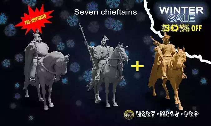 Seven chieftains 3D print model