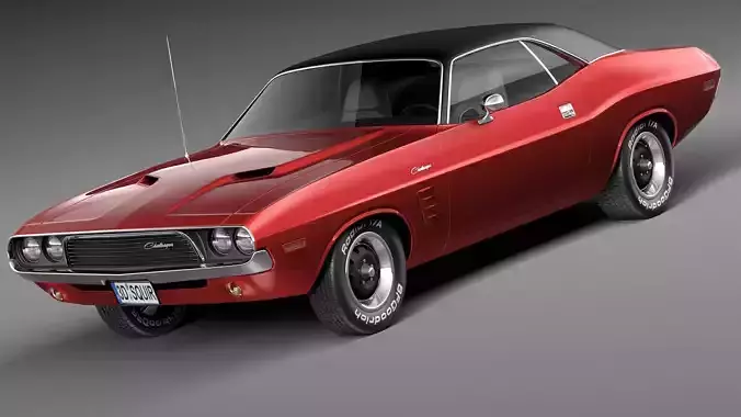 Dodge Challenger 1972-1974 3D Model 3D model