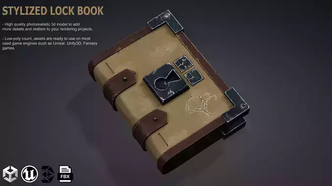 Stylized Lock Book