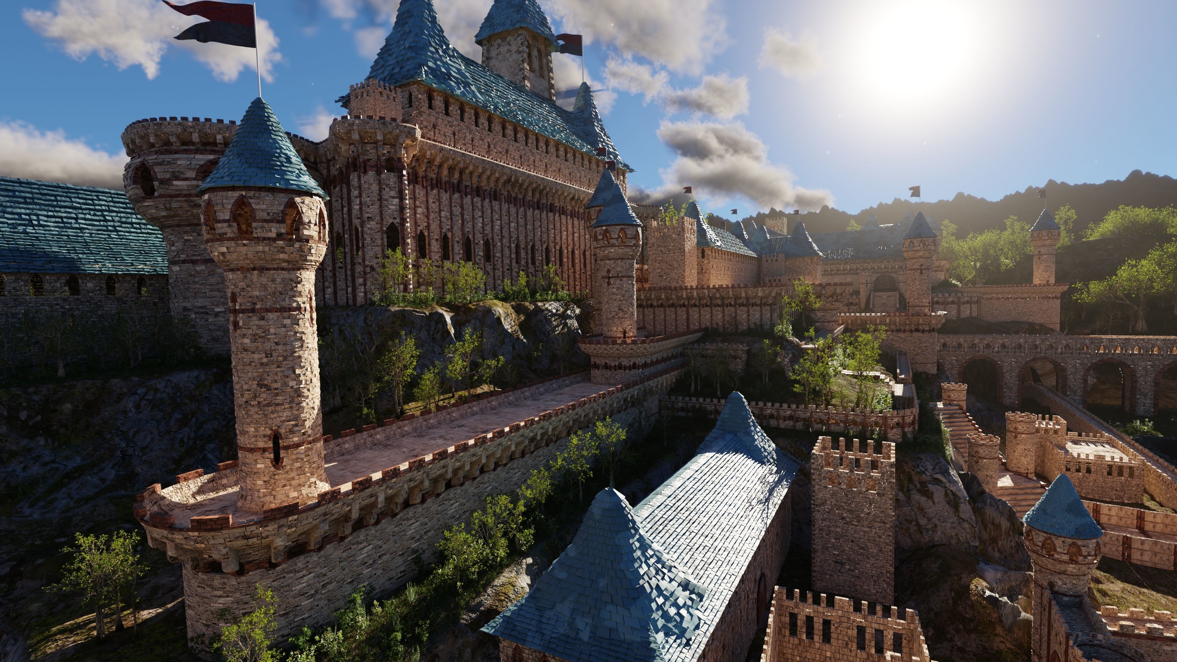 Castle Scene 3D model_10