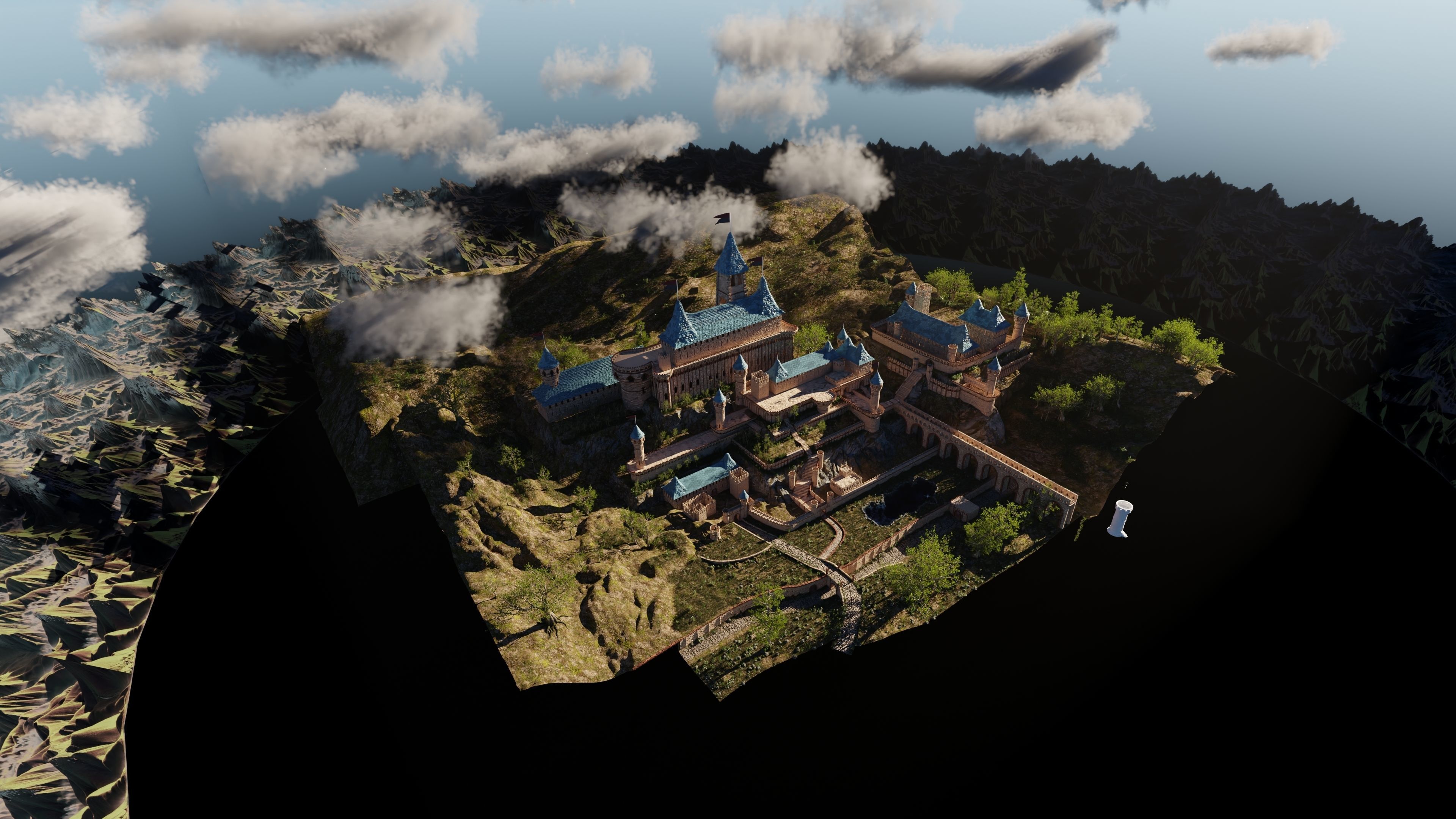 Castle Scene 3D model_13