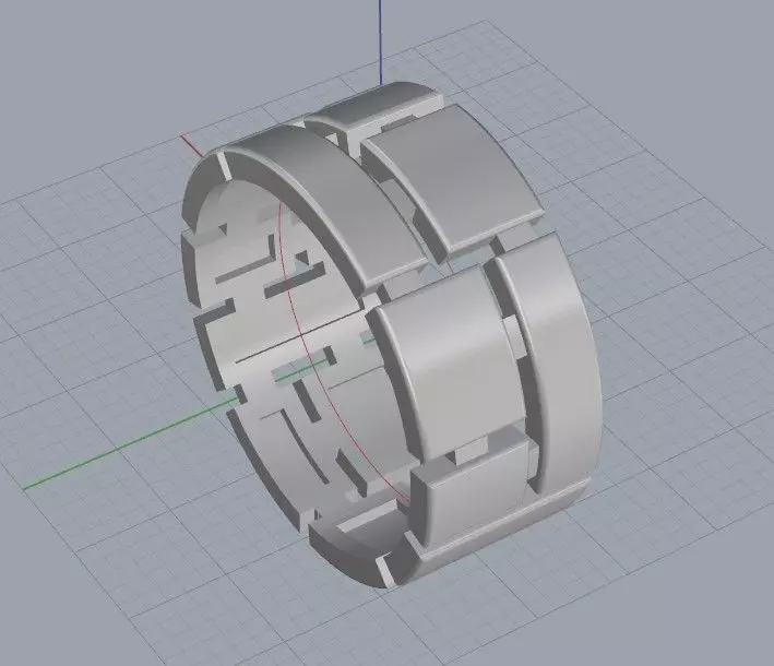 men s ring Free 3D print model