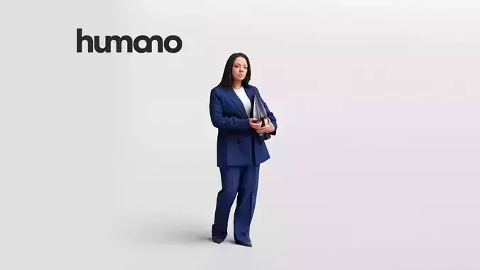 Humano business woman - walking working office street -08045-67