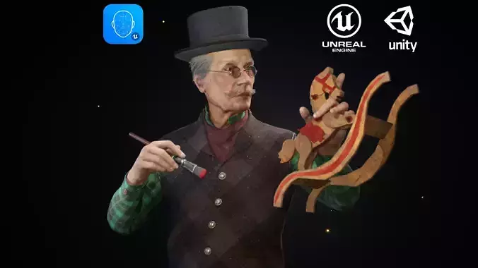 Toy Maker Low-poly 3D model