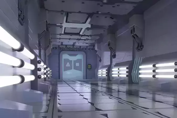 SciFi Corridor modular sci-fi hallway