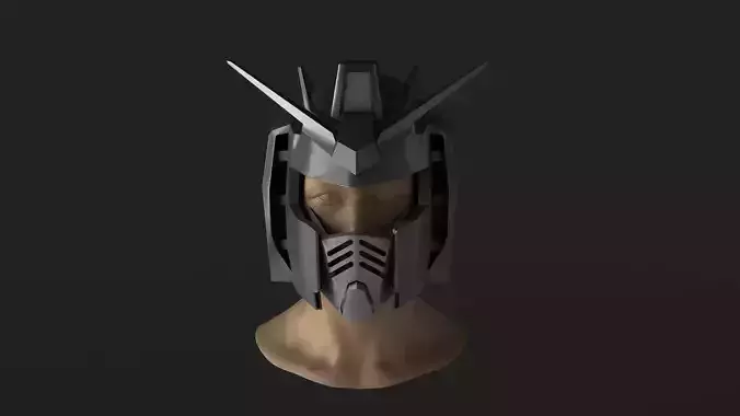 Gundam  helmet sci-fi outfit clothing robot android clothes mask 3D model