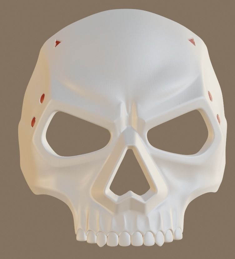 GHOST OPERATOR MACE MASK CALL OF DUTY MODERN WARFARE 2 WARZONE 3D print model_1