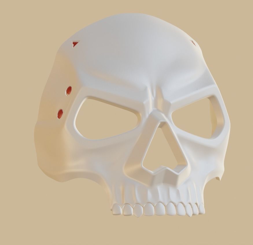 GHOST OPERATOR MACE MASK CALL OF DUTY MODERN WARFARE 2 WARZONE 3D print model_4