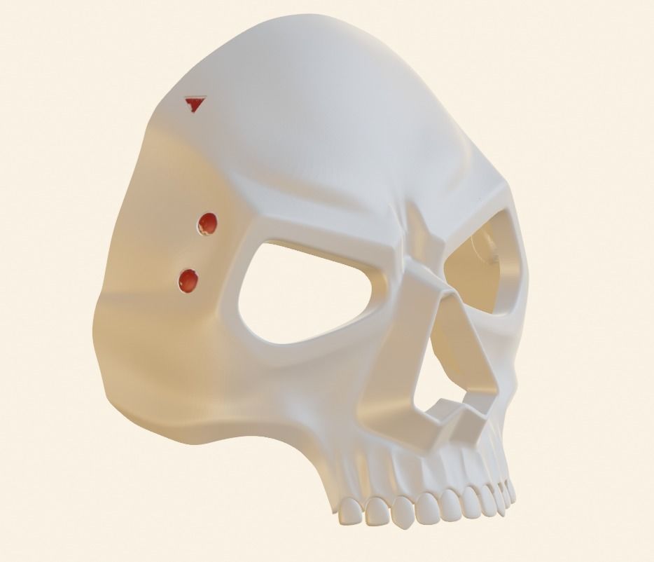 GHOST OPERATOR MACE MASK CALL OF DUTY MODERN WARFARE 2 WARZONE 3D print model_3