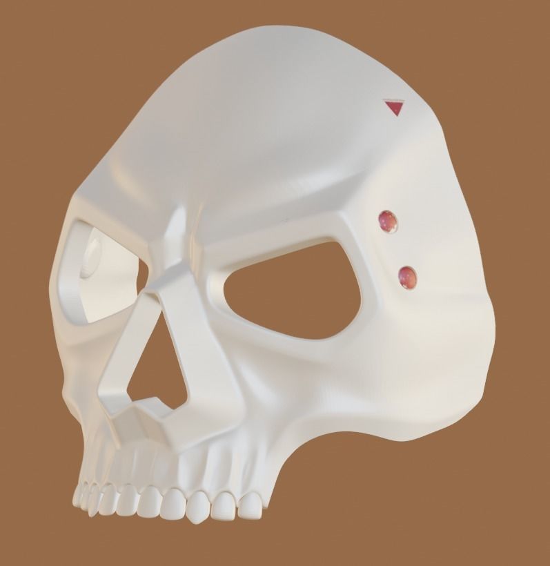 GHOST OPERATOR MACE MASK CALL OF DUTY MODERN WARFARE 2 WARZONE 3D print model_2