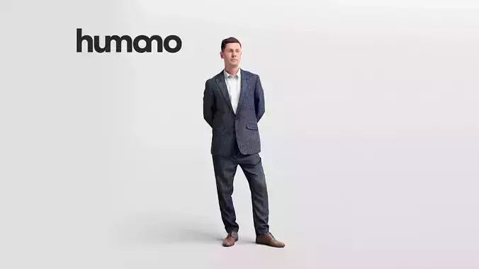 Humano business man standing - office conference -05322-12