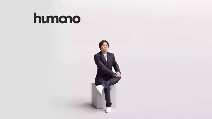 Humano business man sitting - office conference -04151-50