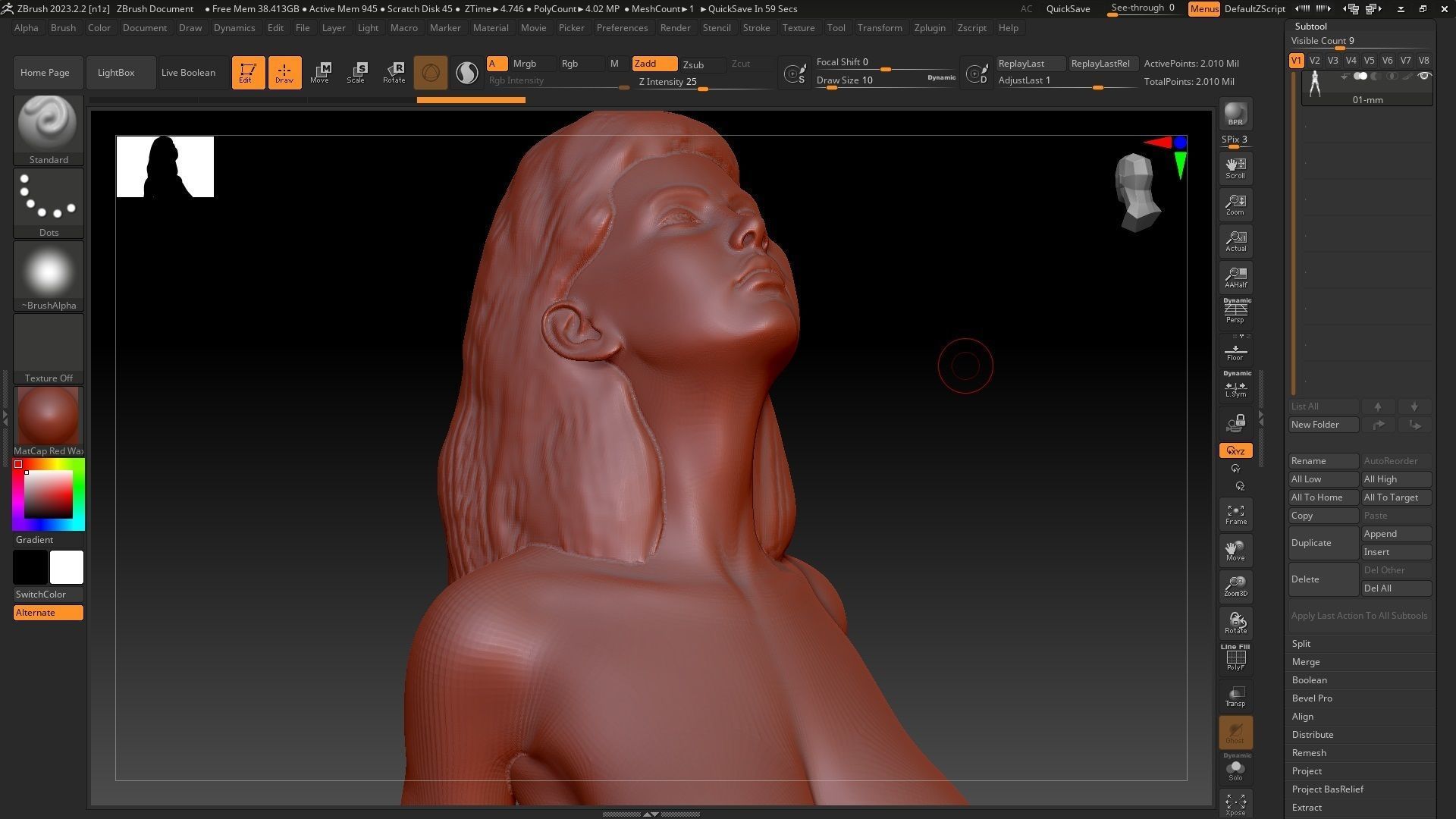 Sexy girl on STL 01 3D print model_8