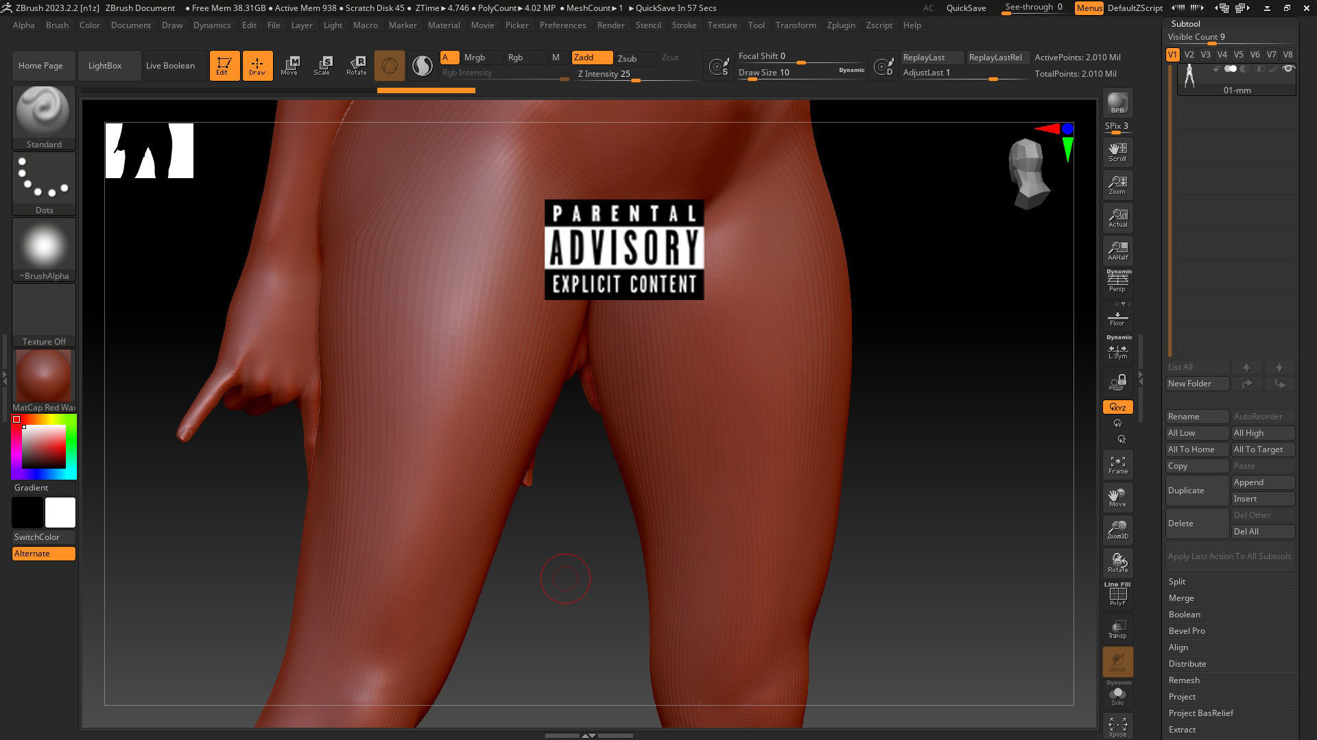 Sexy girl on STL 01 3D print model_7