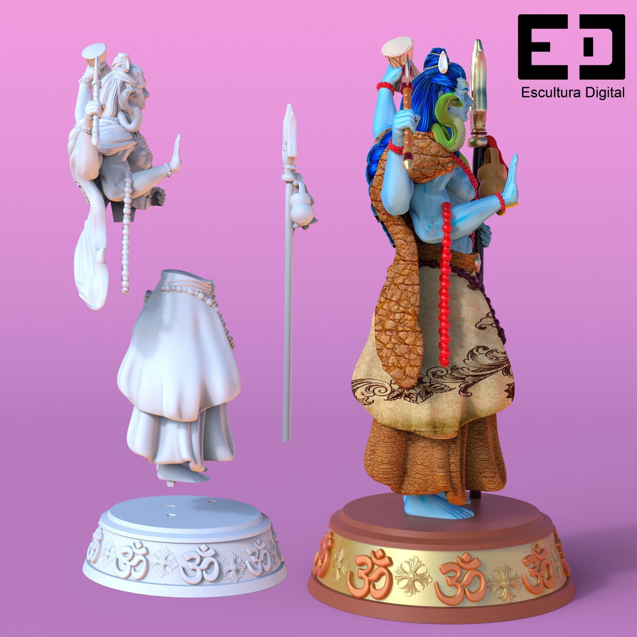 Shiva  3D print model_5