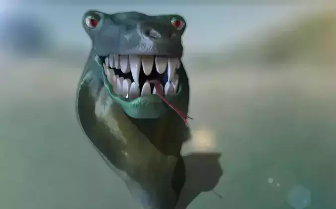 Snake - Lenny The Snake Free low-poly 3D model