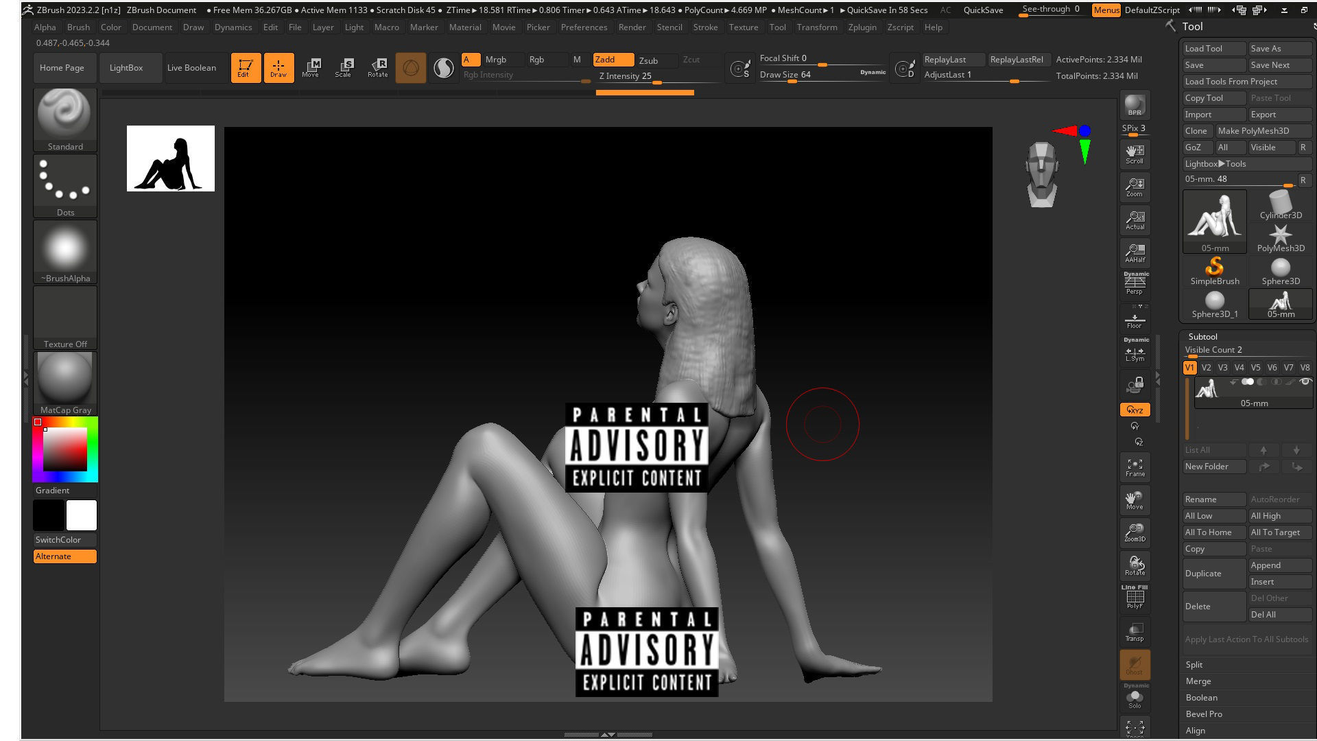 Sexy girl on STL 05 3D print model_1