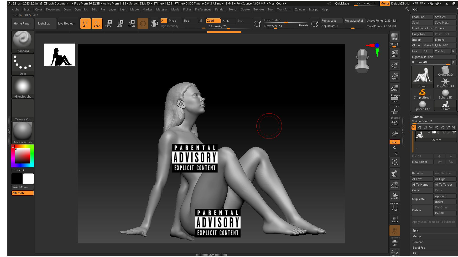 Sexy girl on STL 05 3D print model_3